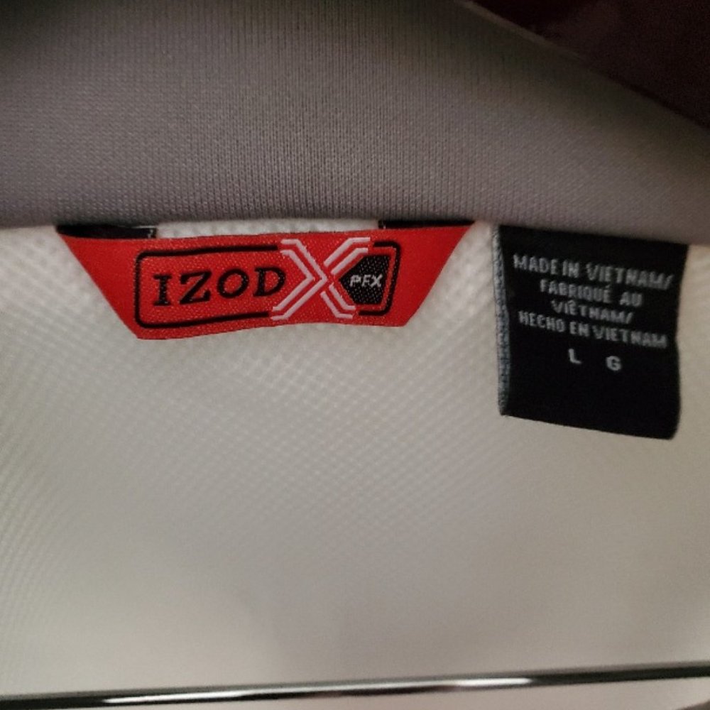 Izod White Spring Rain Jacket - Picture 5 of 8